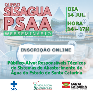 Treinamento para uso do SISAGUA / PSAA – Julho/2026