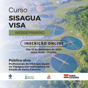 Treinamento para uso do SISAGUA para VISA – SET. 2024