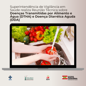 Superintendência de Vigilância em Saúde realiza Reunião Técnica sobre Doenças Transmitidas por Alimento e Água (DTHA) e Doença Diarreica Aguda (DDA)