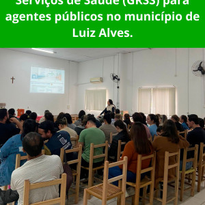 Diretoria de Vigilância Sanitária, por meio da Gerência de Saúde Ambiental, realiza capacitação em Gerenciamento de Resíduos de Serviços de Saúde (GRSS) para agentes públicos do município de Luiz Alves