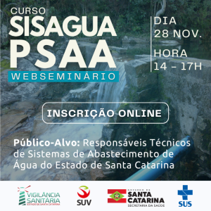 Treinamento para uso do SISAGUA / PSAA – Novembro/2025