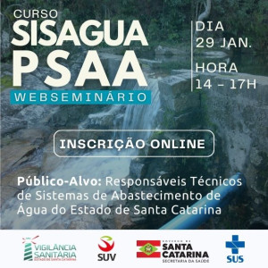Treinamento para uso do SISAGUA / PSAA – Janeiro/2026