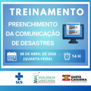 Treinamento para orientação sobre o preenchimento do formulário de comunicação de desastres - Vigidesastres/GESAM