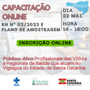 Capacitação Online RN nº02/2023 e Planos de Amostragem – 22 de maio