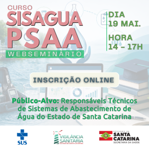 Treinamento para uso do SISAGUA / PSAA – Maio/2026